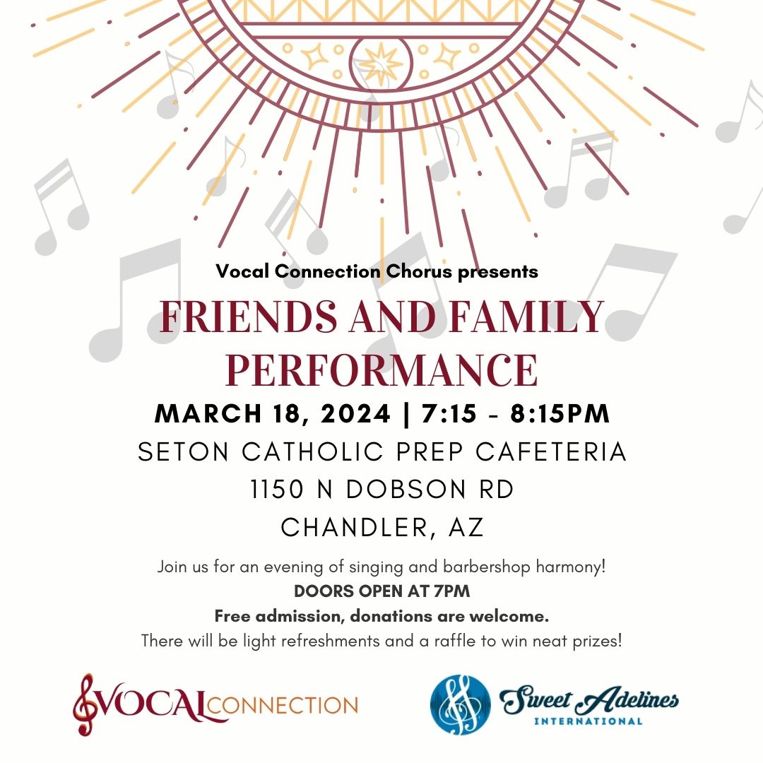 Friends and Family performance flyer