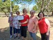 New Member Pam getting certificate